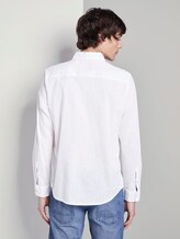 Hemd aus Leinengemisch - Männer - White Hemd aus Leinengemisch - Männer - White - 2 - TOM TAILOR