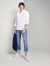 Hemd aus Leinengemisch - Männer - White Hemd aus Leinengemisch - Männer - White - 3 - TOM TAILOR