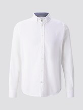 Hemd aus Leinengemisch - Männer - White Hemd aus Leinengemisch - Männer - White - 7 - TOM TAILOR