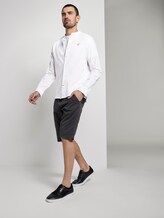 Hemd mit Mao-Kragen aus Leinengemisch - Männer - White Hemd mit Mao-Kragen aus Leinengemisch - Männer - White - 3 - TOM TAILOR