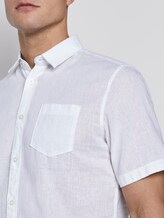 Kurzarmhemd aus Leinengemisch - Männer - White Kurzarmhemd aus Leinengemisch - Männer - White - 9 - TOM TAILOR