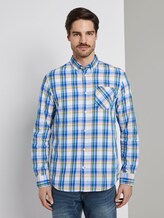 Kariertes Hemd - Männer - white base colourful check Kariertes Hemd - Männer - white base colourful check - 1 - TOM TAILOR