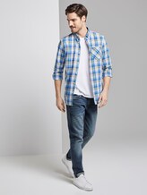 Kariertes Hemd - Männer - white base colourful check Kariertes Hemd - Männer - white base colourful check - 3 - TOM TAILOR