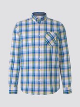 Kariertes Hemd - Männer - white base colourful check Kariertes Hemd - Männer - white base colourful check - 7 - TOM TAILOR