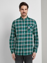 Kariertes Hemd - Männer - green base colourful check Kariertes Hemd - Männer - green base colourful check - 1 - TOM TAILOR