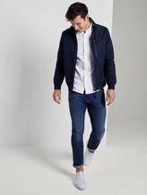Checked shirt with a piped pocket - Men - white base green yellow stripe Checked shirt with a piped pocket - Men - white base green yellow stripe - 3 - TOM TAILOR
