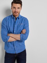 Hemd im Muster-Mix - Männer - blue check with navy clipper Hemd im Muster-Mix - Männer - blue check with navy clipper - 5 - TOM TAILOR