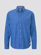 Hemd im Muster-Mix - Männer - blue check with navy clipper Hemd im Muster-Mix - Männer - blue check with navy clipper - 7 - TOM TAILOR