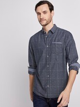 Hemd im Muster-Mix - Männer - navy check with red clipper Hemd im Muster-Mix - Männer - navy check with red clipper - 3 - TOM TAILOR