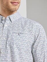 Gemustertes Hemd - Männer - white base olive yellow design Gemustertes Hemd - Männer - white base olive yellow design - 9 - TOM TAILOR