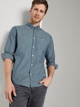 Gemustertes Hemd - Männer - navy geometric design Gemustertes Hemd - Männer - navy geometric design - 5 - TOM TAILOR