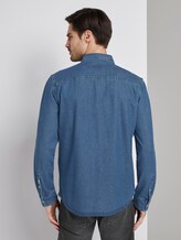 Jeanshemd mit Brusttasche - Männer - mid stone wash denim Jeanshemd mit Brusttasche - Männer - mid stone wash denim - 2 - TOM TAILOR