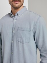 Jeanshemd mit Brusttasche - Männer - grey denim structure Jeanshemd mit Brusttasche - Männer - grey denim structure - 9 - TOM TAILOR