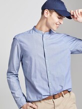 Gemustertes Hemd - Männer - blue white dobby stripe Gemustertes Hemd - Männer - blue white dobby stripe - 5 - TOM TAILOR Denim