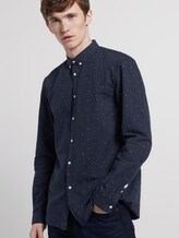 Hemd mit Allover-Print - Männer - navy triangle mix print Hemd mit Allover-Print - Männer - navy triangle mix print - 5 - TOM TAILOR Denim
