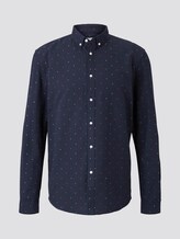 Hemd mit Allover-Print - Männer - navy triangle mix print Hemd mit Allover-Print - Männer - navy triangle mix print - 7 - TOM TAILOR Denim