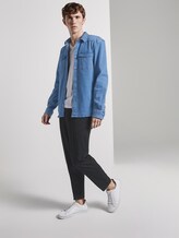 Jeanshemd mit Brusttaschen - Männer - mid stone wash denim Jeanshemd mit Brusttaschen - Männer - mid stone wash denim - 3 - TOM TAILOR Denim