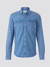 Jeanshemd mit Brusttaschen - Männer - mid stone wash denim Jeanshemd mit Brusttaschen - Männer - mid stone wash denim - 7 - TOM TAILOR Denim