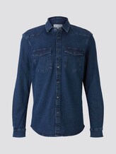 Jeanshemd mit Brusttaschen - Männer - dark stone wash denim Jeanshemd mit Brusttaschen - Männer - dark stone wash denim - 7 - TOM TAILOR Denim