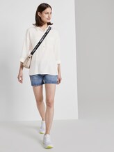 Oversized tunic with pockets - Women - Gardenia White Oversized tunic with pockets - Women - Gardenia White - 3 - TOM TAILOR Denim