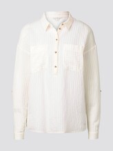 Oversized tunic with pockets - Women - Gardenia White Oversized tunic with pockets - Women - Gardenia White - 7 - TOM TAILOR Denim