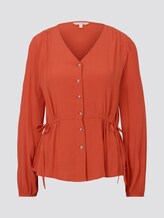 Bluse mit Taillen-Detail - Frauen - fox orange Bluse mit Taillen-Detail - Frauen - fox orange - 7 - TOM TAILOR Denim