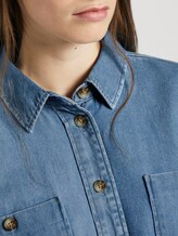 Oversize Jeanshemd - Frauen - Used Mid Stone Blue Denim Oversize Jeanshemd - Frauen - Used Mid Stone Blue Denim - 9 - TOM TAILOR Denim