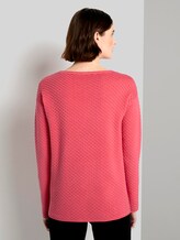 Structured jumper - Women - charming pink Structured jumper - Women - charming pink - 2 - TOM TAILOR
