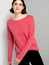 Structured jumper - Women - charming pink Structured jumper - Women - charming pink - 5 - TOM TAILOR