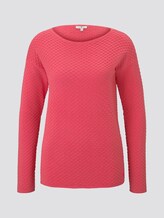 Structured jumper - Women - charming pink Structured jumper - Women - charming pink - 7 - TOM TAILOR