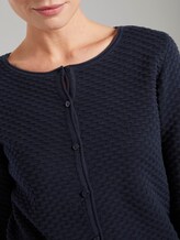Kurzer Cardigan mit Struktur - Frauen - Sky Captain Blue Kurzer Cardigan mit Struktur - Frauen - Sky Captain Blue - 9 - TOM TAILOR
