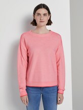 Zweifarbiger Strukturierter Pullover - Frauen - charming pink Zweifarbiger Strukturierter Pullover - Frauen - charming pink - 1 - TOM TAILOR
