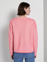 Zweifarbiger Strukturierter Pullover - Frauen - charming pink Zweifarbiger Strukturierter Pullover - Frauen - charming pink - 2 - TOM TAILOR