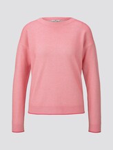 Zweifarbiger Strukturierter Pullover - Frauen - charming pink Zweifarbiger Strukturierter Pullover - Frauen - charming pink - 7 - TOM TAILOR