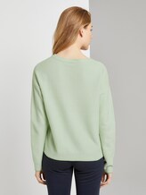 Zweifarbiger Strukturierter Pullover - Frauen - light pistachio green Zweifarbiger Strukturierter Pullover - Frauen - light pistachio green - 2 - TOM TAILOR