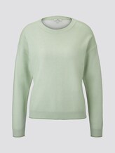 Zweifarbiger Strukturierter Pullover - Frauen - light pistachio green Zweifarbiger Strukturierter Pullover - Frauen - light pistachio green - 7 - TOM TAILOR