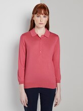 Pullover mit Polokragen - Frauen - charming pink Pullover mit Polokragen - Frauen - charming pink - 1 - TOM TAILOR