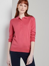 Pullover mit Polokragen - Frauen - charming pink Pullover mit Polokragen - Frauen - charming pink - 5 - TOM TAILOR