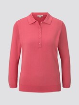 Pullover mit Polokragen - Frauen - charming pink Pullover mit Polokragen - Frauen - charming pink - 7 - TOM TAILOR