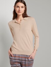 Pullover mit Polokragen - Frauen - silky vanilla melange Pullover mit Polokragen - Frauen - silky vanilla melange - 5 - TOM TAILOR
