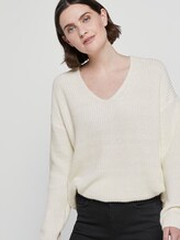 Pullover mit V-Ausschnitt - Frauen - Whisper White Pullover mit V-Ausschnitt - Frauen - Whisper White - 5 - TOM TAILOR