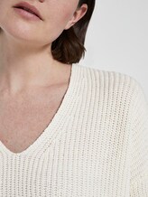 Pullover mit V-Ausschnitt - Frauen - Whisper White Pullover mit V-Ausschnitt - Frauen - Whisper White - 9 - TOM TAILOR