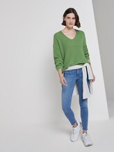 Pullover mit V-Ausschnitt - Frauen - sundried turf green Pullover mit V-Ausschnitt - Frauen - sundried turf green - 3 - TOM TAILOR