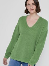 Pullover mit V-Ausschnitt - Frauen - sundried turf green Pullover mit V-Ausschnitt - Frauen - sundried turf green - 5 - TOM TAILOR