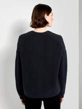 Kurzer Cardigan mit V-Ausschnitt - Frauen - Sky Captain Blue Kurzer Cardigan mit V-Ausschnitt - Frauen - Sky Captain Blue - 2 - TOM TAILOR
