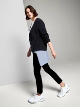 Kurzer Cardigan mit V-Ausschnitt - Frauen - Sky Captain Blue Kurzer Cardigan mit V-Ausschnitt - Frauen - Sky Captain Blue - 3 - TOM TAILOR