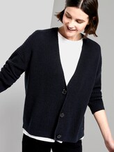 Kurzer Cardigan mit V-Ausschnitt - Frauen - Sky Captain Blue Kurzer Cardigan mit V-Ausschnitt - Frauen - Sky Captain Blue - 5 - TOM TAILOR