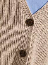Kurzer Cardigan mit V-Ausschnitt - Frauen - Dusty Taupe Kurzer Cardigan mit V-Ausschnitt - Frauen - Dusty Taupe - 10 - TOM TAILOR