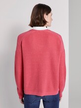 Kurzer Cardigan mit V-Ausschnitt - Frauen - charming pink Kurzer Cardigan mit V-Ausschnitt - Frauen - charming pink - 2 - TOM TAILOR