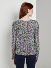 Gemusterte Bluse mit elastischem Bund - Frauen - colorful floral design Gemusterte Bluse mit elastischem Bund - Frauen - colorful floral design - 2 - TOM TAILOR